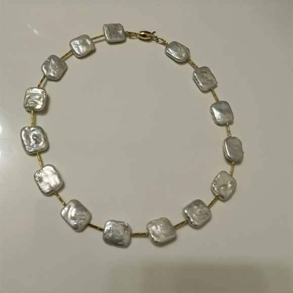 Freshwater pearl necklace. - Picture 2 of 6